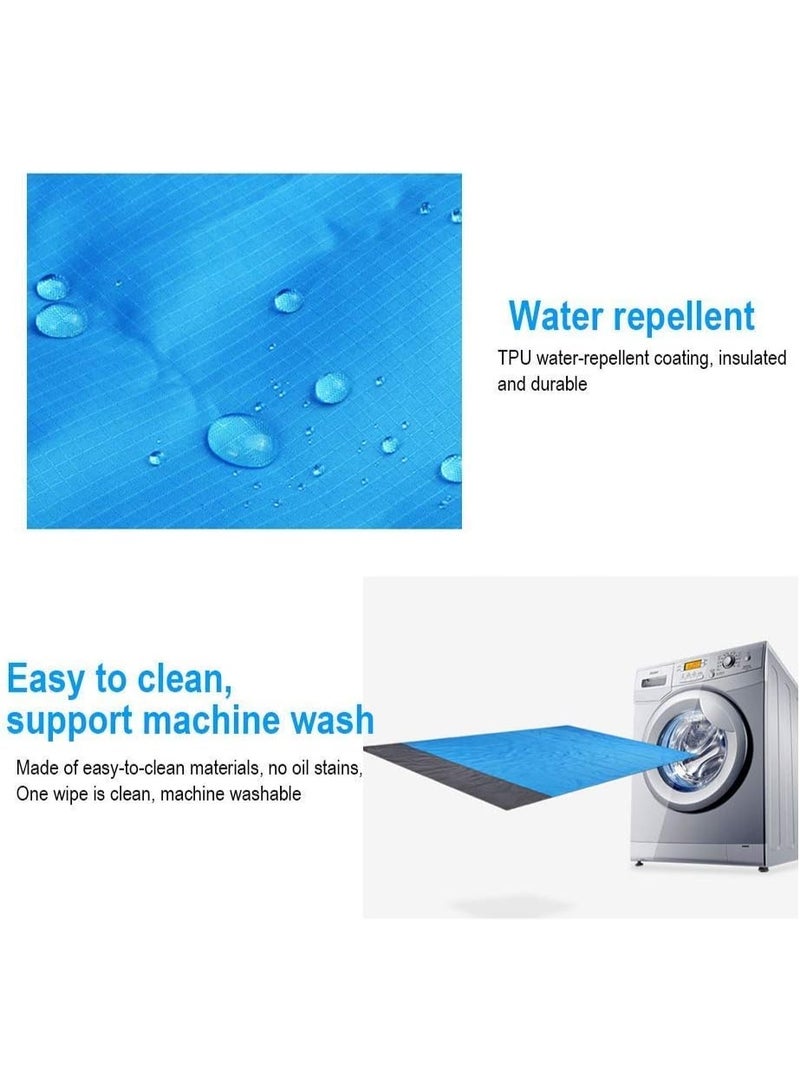 Alissa Oversized Sand-Free Beach Mat 210x200cm – Waterproof Quick-Dry Ripstop Blanket for 4–7 Adults – Compact, Lightweight & Sandproof for Beach, Travel, Camping & Festivals - Image 4