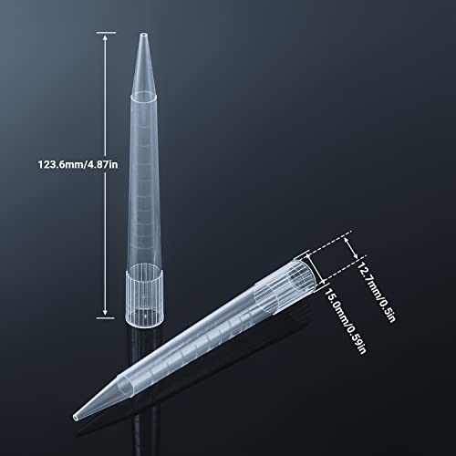 FOUR E'S SCIENTIFIC 5ml Pipette Tips - Universal 5000ul Sterile Pipette Tips Racked RNase/DNase Free & Pyrogen Safe, Autoclavable, 1 Rack 24 Tips - Image 2