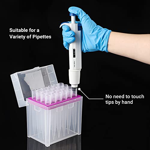 FOUR E'S SCIENTIFIC 5ml Pipette Tips - Universal 5000ul Sterile Pipette Tips Racked RNase/DNase Free & Pyrogen Safe, Autoclavable, 1 Rack 24 Tips - Image 4