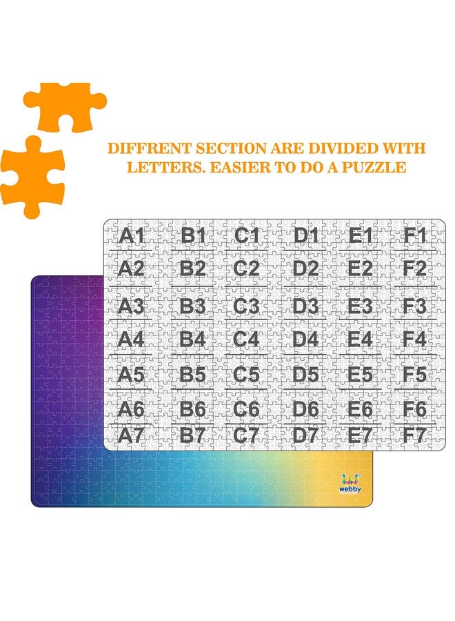 Webby Kid Multicolour Gradient Wooden Jigsaw Puzzle, 500 Pieces - Image 3