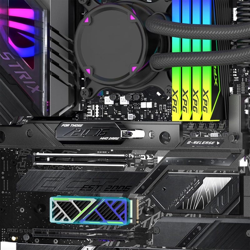 جيي مبدد حراري NVMe M.2 SSD، مبدد حراري عالي الكفاءة من سبائك المغنيسيوم والألومنيوم مع وسادة سيليكون حرارية لـ PS5/mATX/MiniATX، متوافق مع Samsung 990 EVO Plus/990 PRO/980 Pro/980 EVO/970 Pro/970 EVO - Image 5