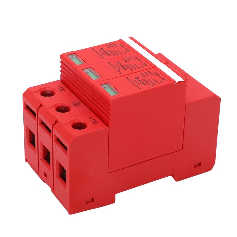 Surge Protective Device Photovoltaic Breaker Protector DC1000V 60KA Distribution Box Supplies Orangered 3P - Image 5