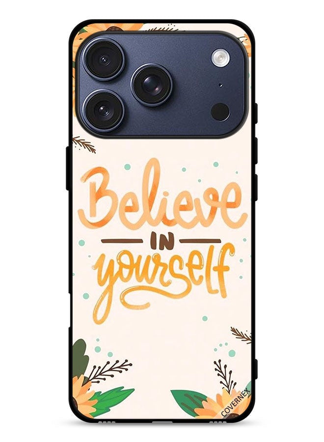 Covernex Apple iPhone 17 Pro Protective Case Cover Believe In Yourself - Image 1