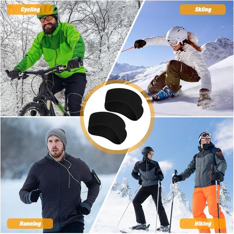 Komake Ear Warmers Headband, Fleece Earmuffs Running Headband Winter Ear Covers Moisture Wicking Ski Sport Headband for Men & Women (19.2 inches, One Size, Cycling) - Image 3