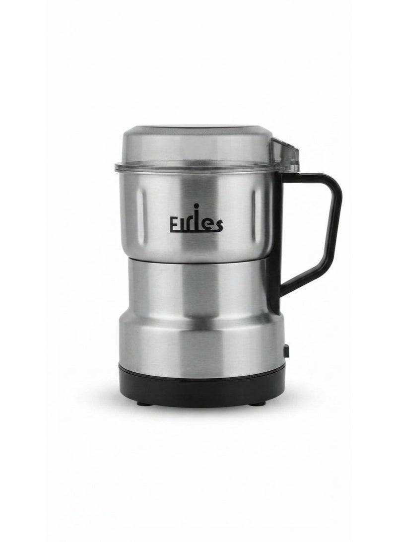 مطحنة قهوة وبذور كهربائية متعددة الاستخدامات (Coffee Grinder ERS-05) - بقوة 90 واط، شفرات من الستانلس ستيل 304، قطعة واحدة - Image 1