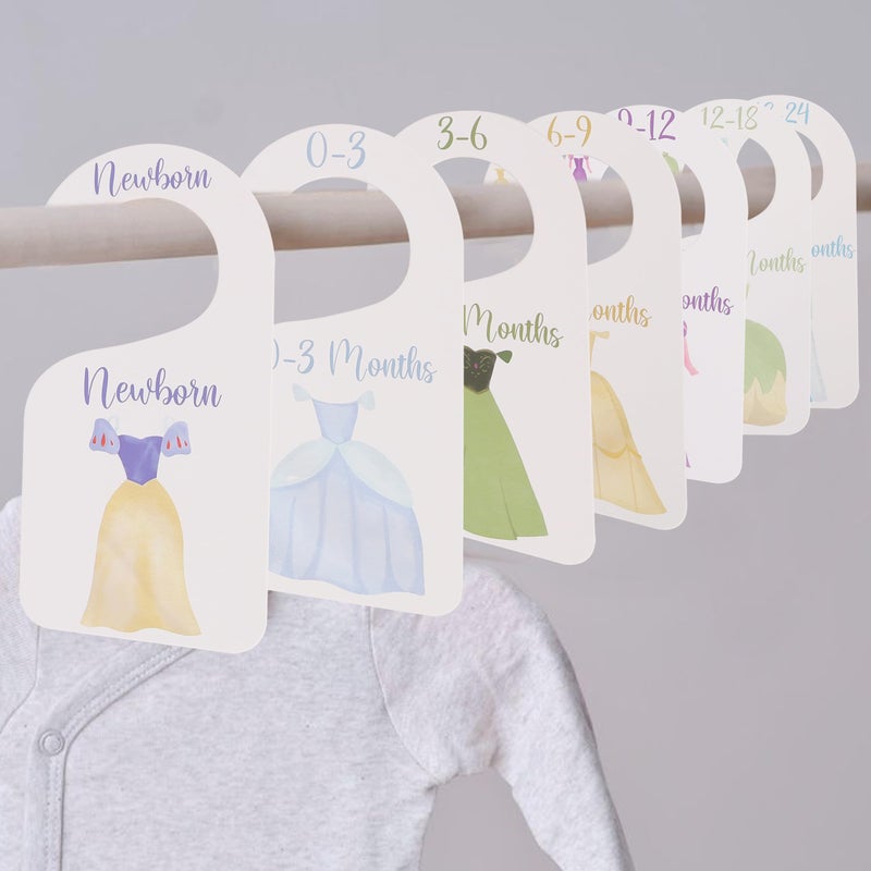UOAOU Princess Nursery Closet Dividers - Princess Baby Shower,Baby Girl Closet Organizer,Newborn to 24 Months for Home Nursery - Image 4