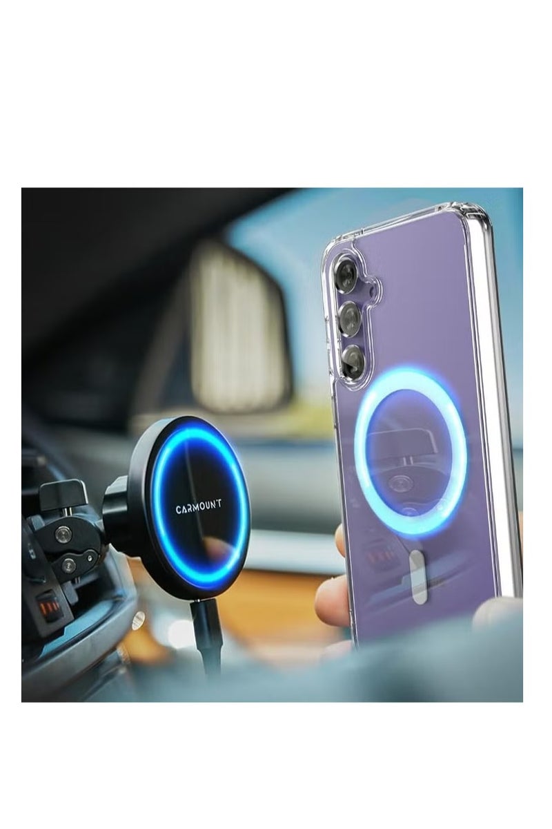 UMIXPRO Case for Samsung Galaxy S24 5G 2024 Magnetic Cover Compatible with MagSafe Hard Back Slim Shockproof Bumper Support Wireless Charging - Image 3
