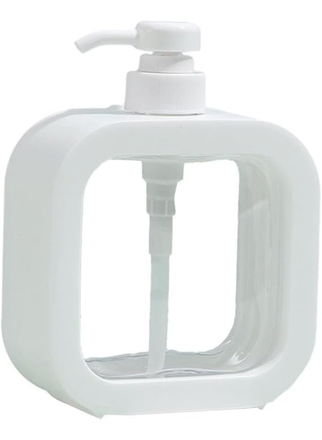 Entice Goods EnticeGoods | Clear Soap Dispenser 300/500ml Bathroom Soap Dispenser Refillable Lotion Shampoo Body Wash Holder Portable Travel Dispenser Empty Mu Pump Bottle (300ML)  - Image 1
