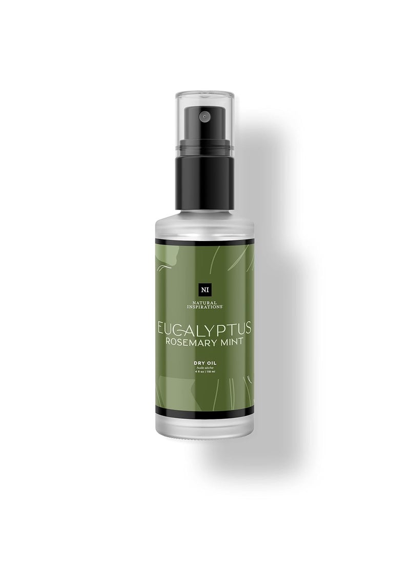 natural inspirations - Natural Inspirations Eucalyptus Rosemary Mint Body  Face Dry Oil 4oz - Image 1