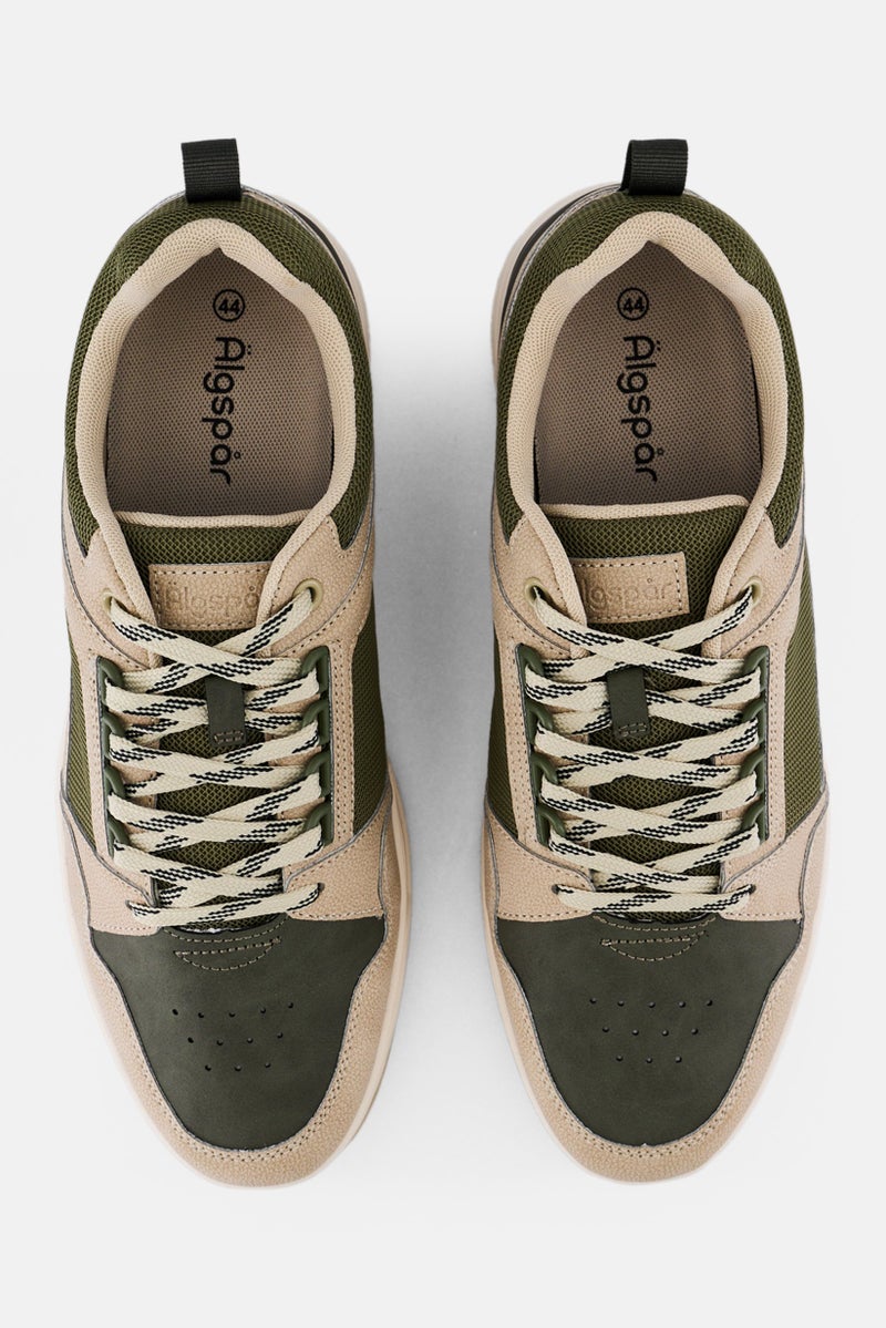 Algspar Men Leather Lace Up Casual Shoes, Multicolor - Image 2