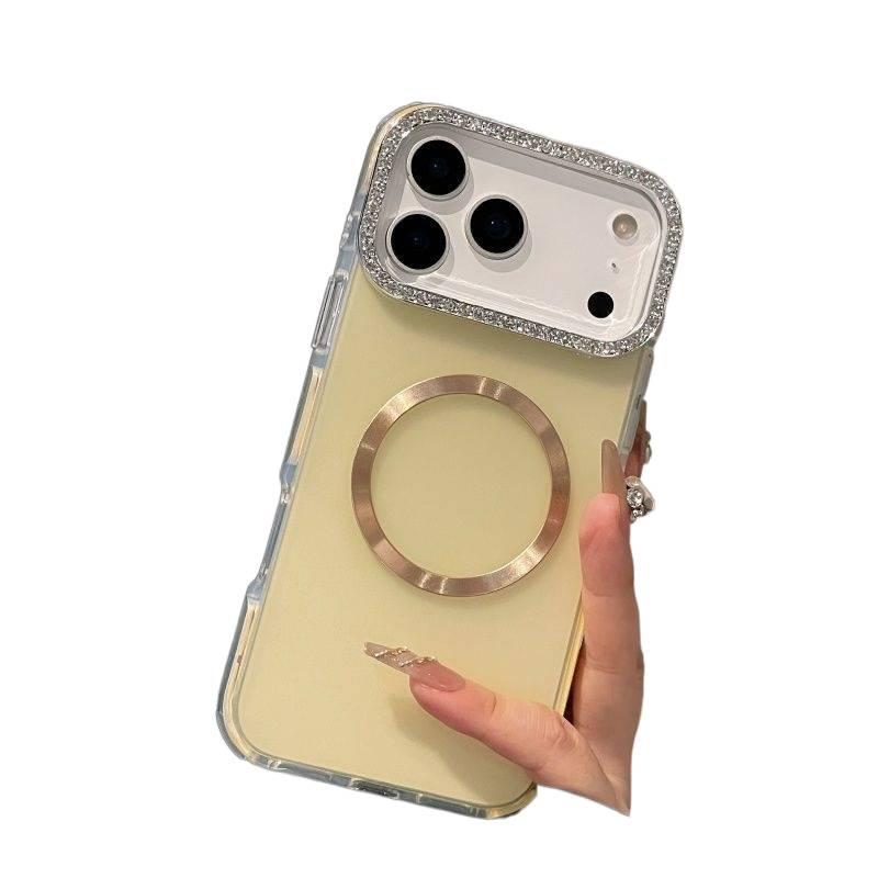 غطاء MagSafe بAcrylic لـ iPhone 14 / 14 Plus / 14 Pro / 14 Pro Max مع حماية من السقوط ومغناطيس قوي مع مقاوم للصدمات مع ملمس غير لامع مع مقاوم للخدش باللون وردي مغناطيسي من الأكريل. - Layan Lure - Image 2