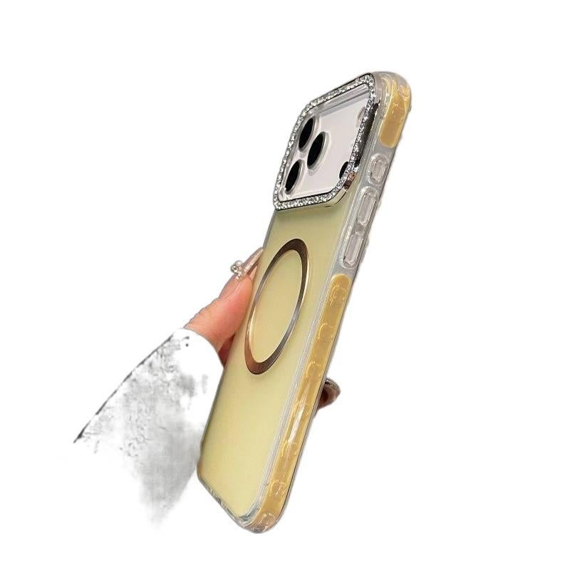 غطاء MagSafe بAcrylic لـ iPhone 14 / 14 Plus / 14 Pro / 14 Pro Max مع حماية من السقوط ومغناطيس قوي مع مقاوم للصدمات مع ملمس غير لامع مع مقاوم للخدش باللون وردي مغناطيسي من الأكريل. - Layan Lure - Image 4