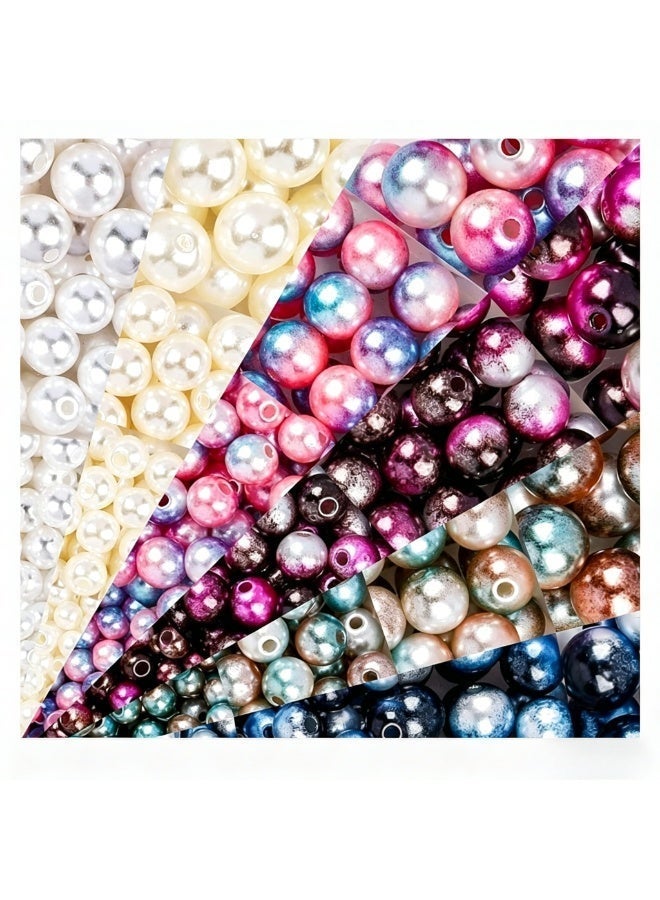 Bluejw 1890-Piece 4-10mm Mermaid Gradient Phantom Pearl For Jewelry Making DIY Bead Making Kit - Image 2