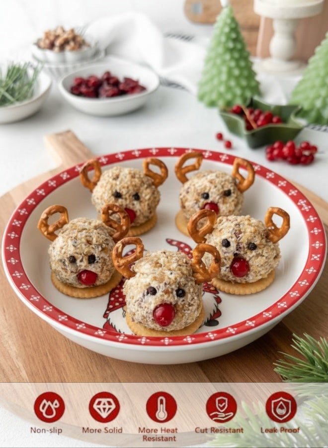 FEELINGS Kids Melamine Christmas Bowl 16 cm – Santa Print - Image 4