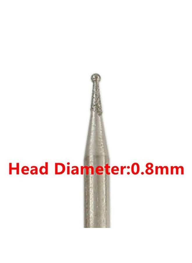 ILOVETOOL Diamond Grinding Head Bits Spherical 0.8mm Jade Carving Burrs Pack of 20Pcs - Image 3