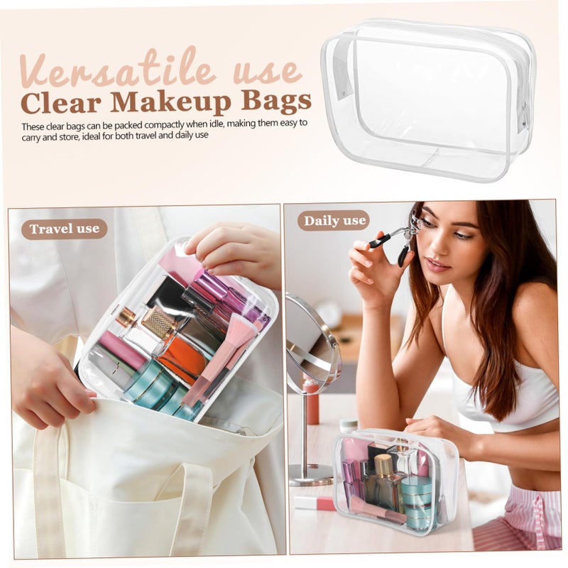 10pcs PVC Travel Makeup Bag Set Waterproof Zippered Storage Pouches Women Toiletry Organizer - Image 4