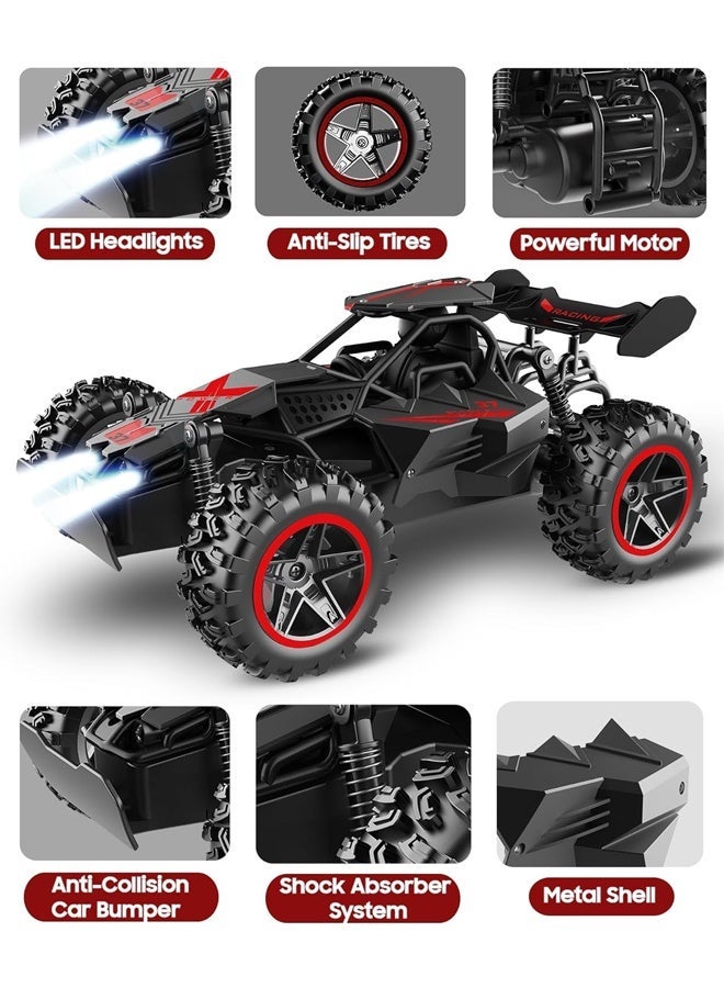 2.4GHz High-Speed Off-Road RC Car for Kids, Durable Remote Control Racing Buggy with Rechargeable Battery, All-Terrain Monster Truck with Anti-Slip Tires & Shock Absorbers, Ideal Gift for Boys & Outdoor Adventure Enthusiasts Ages 6+ - Image 4