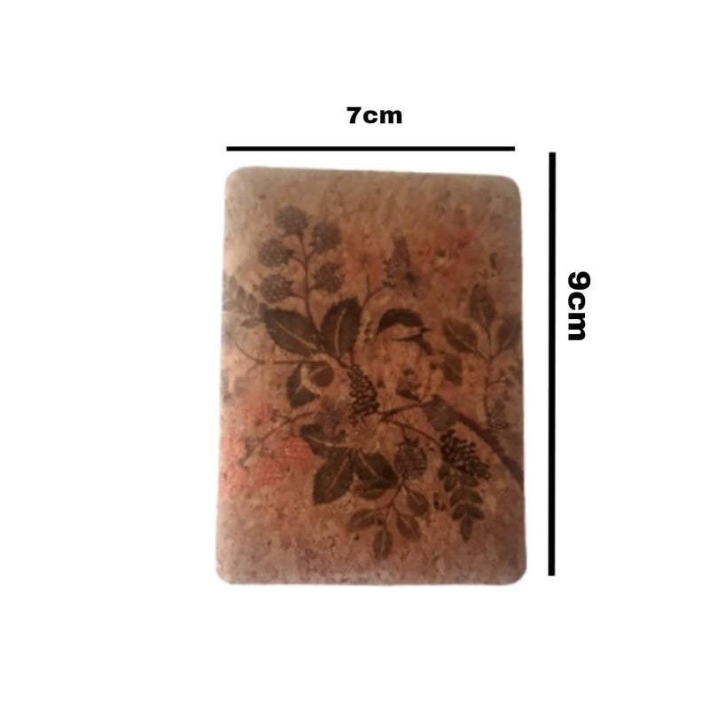 Rectangle Compact Mirror with Floral Design 2x1 Magnifying Glass  - Image 3
