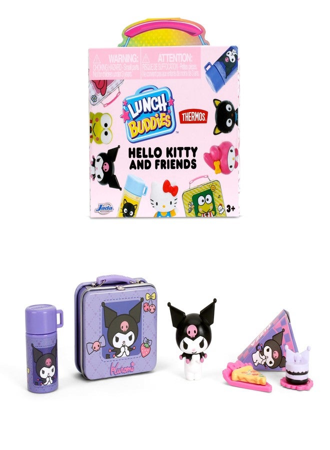 Jada Lunch Buddies – Collectible Thermos Lunch Box with Thermos Bottle, Figure & Food Accessories – 2-Inch Sanrio Toy – Hello Kitty & Friends – For Kids Ages 5+ (One Piece, Styles May Vary) - Image 3