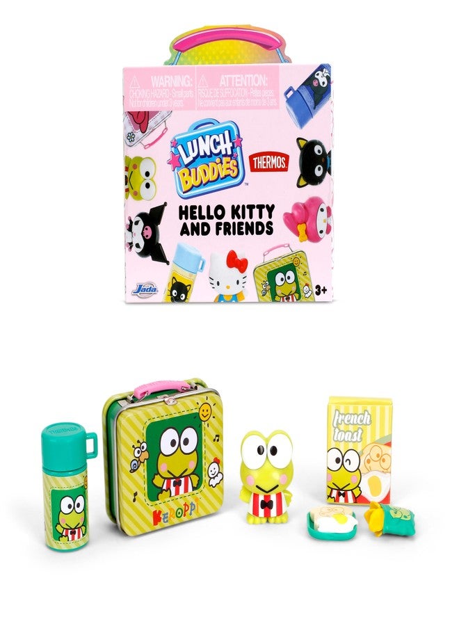 Jada Lunch Buddies – Collectible Thermos Lunch Box with Thermos Bottle, Figure & Food Accessories – 2-Inch Sanrio Toy – Hello Kitty & Friends – For Kids Ages 5+ (One Piece, Styles May Vary) - Image 2