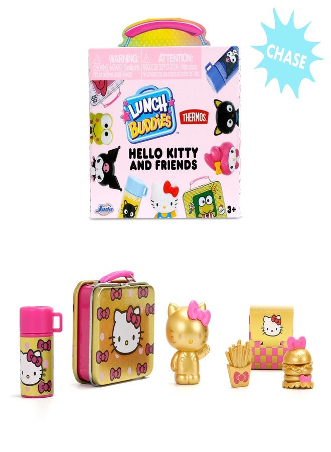 Jada Lunch Buddies – Collectible Thermos Lunch Box with Thermos Bottle, Figure & Food Accessories – 2-Inch Sanrio Toy – Hello Kitty & Friends – For Kids Ages 5+ (One Piece, Styles May Vary) - Image 5