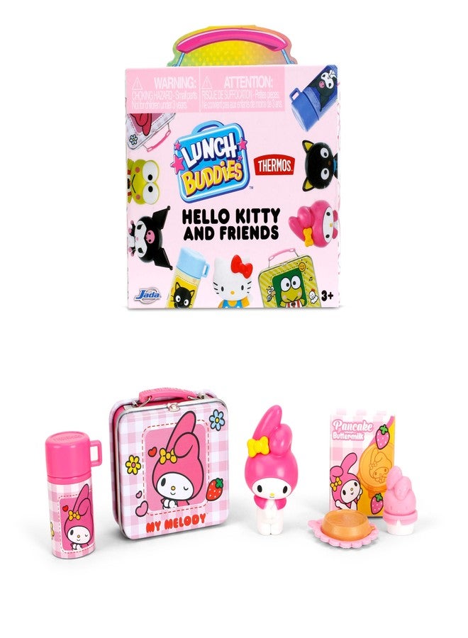 Jada Lunch Buddies – Collectible Thermos Lunch Box with Thermos Bottle, Figure & Food Accessories – 2-Inch Sanrio Toy – Hello Kitty & Friends – For Kids Ages 5+ (One Piece, Styles May Vary) - Image 4