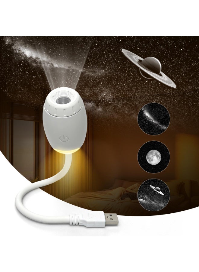 Salange Galaxy Star Projector Night Light with 24 HD Film Discs - Rotating Starry Sky Projector Lamp, Adjustable Focus, USB Powered for   Bedroom & Kids Room - Image 1