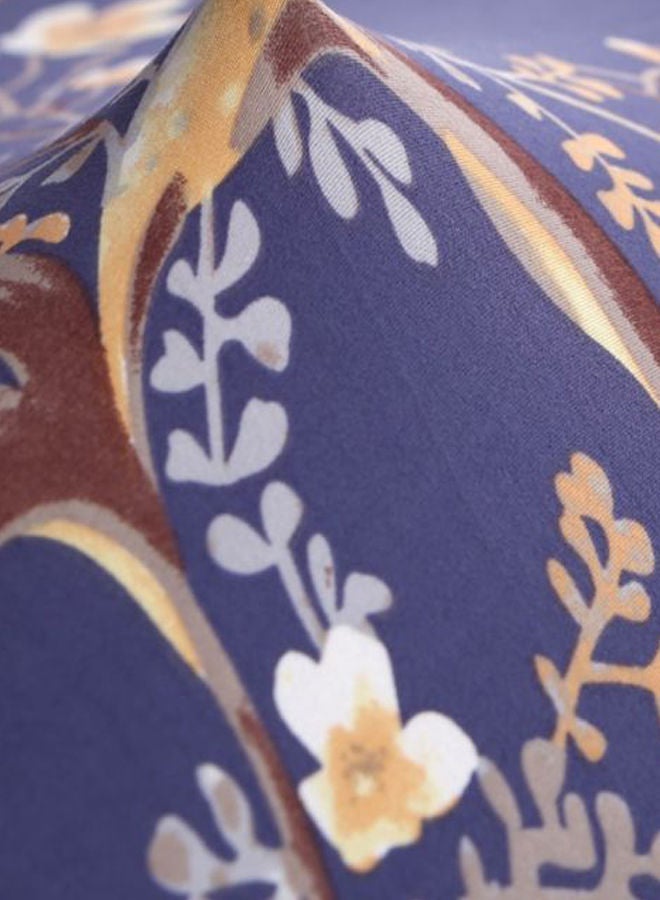 نيبمينينت غطاء أريكة واقٍ مزين بطبعة زهور بنمط ريفي أزرق/ بيج/ بني - Image 3