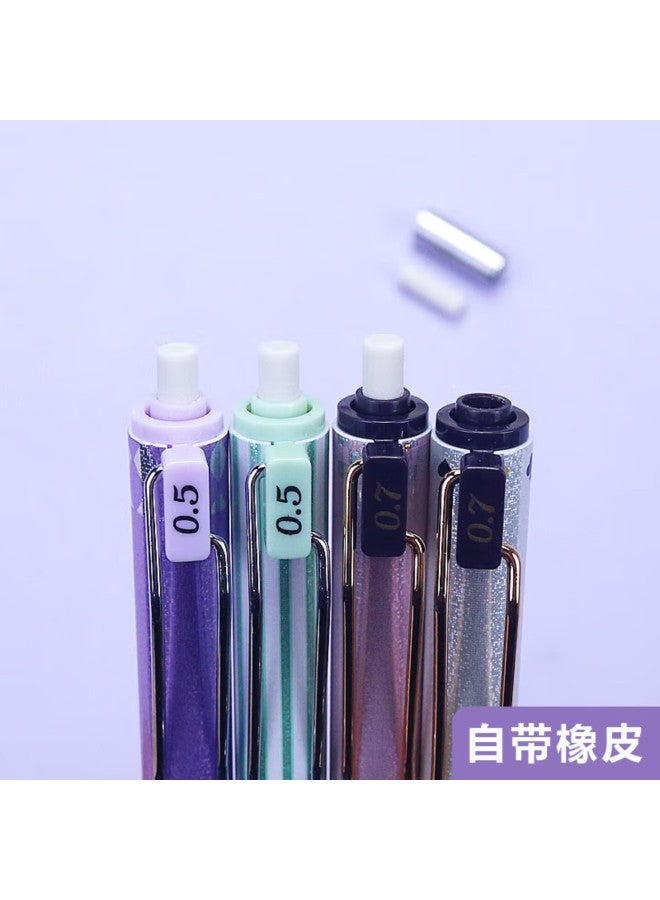 Masmarcu Alice 0.7mm Mechanical Pencil, Single Pack, Stable Mechanical Pencil, For Student Exams And Drawing, Ampj6132 Purple, Essential For Exams