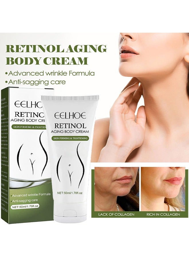 EELHOE Retinol Aging Body Cream, Firming Peptides Cream For Face And Body, Moisturizes, Hydrating Collagen Anti-Aging Cream, Anti Aging Retinol-Facial Cream For Face - Image 2