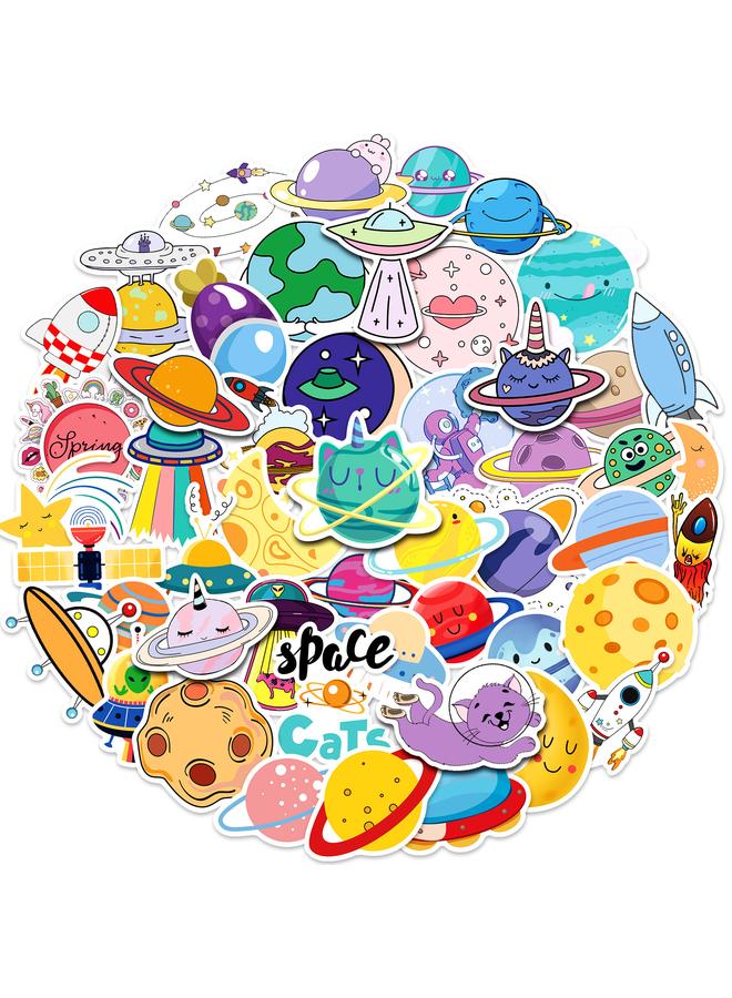 الأزرق جي دبليو 400 ملصق كوكب رائد فضاء ملصق كوكب صاروخ UFO رائد فضاء الرسوم الكرتون - Image 5