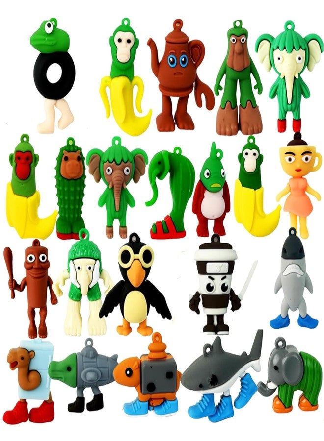 Zbdroxygen 22Pcs Italian Brainrot Toys, Tung Tung Tung Sahur Toys, Mythological Toy for Desk Decoration, Bag Charm, Shelf Display, Figurines - Image 1