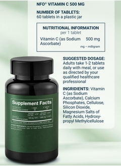 NFO NFO VITAMIN C 500 MG [60 Tablets]  - Image 2
