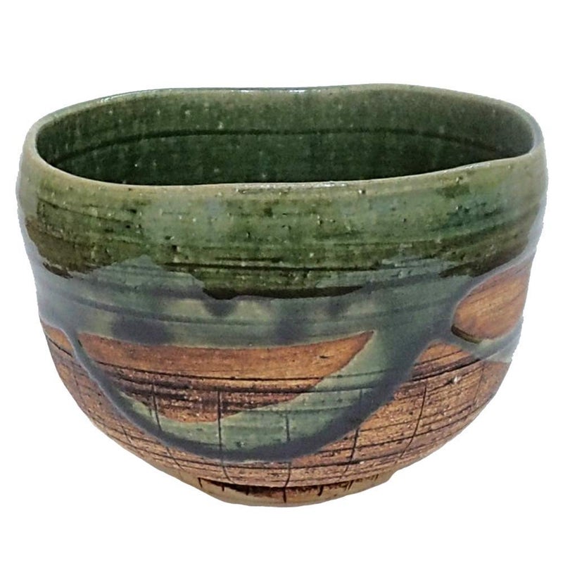 Mino Ware Matcha bowl 453 Inches Diameter Japanese Tea Cup for Tea Ceremony Authentic Mino Ware Pottery Chawan Oribe Juso Daifuku TG44303 from Japan 
