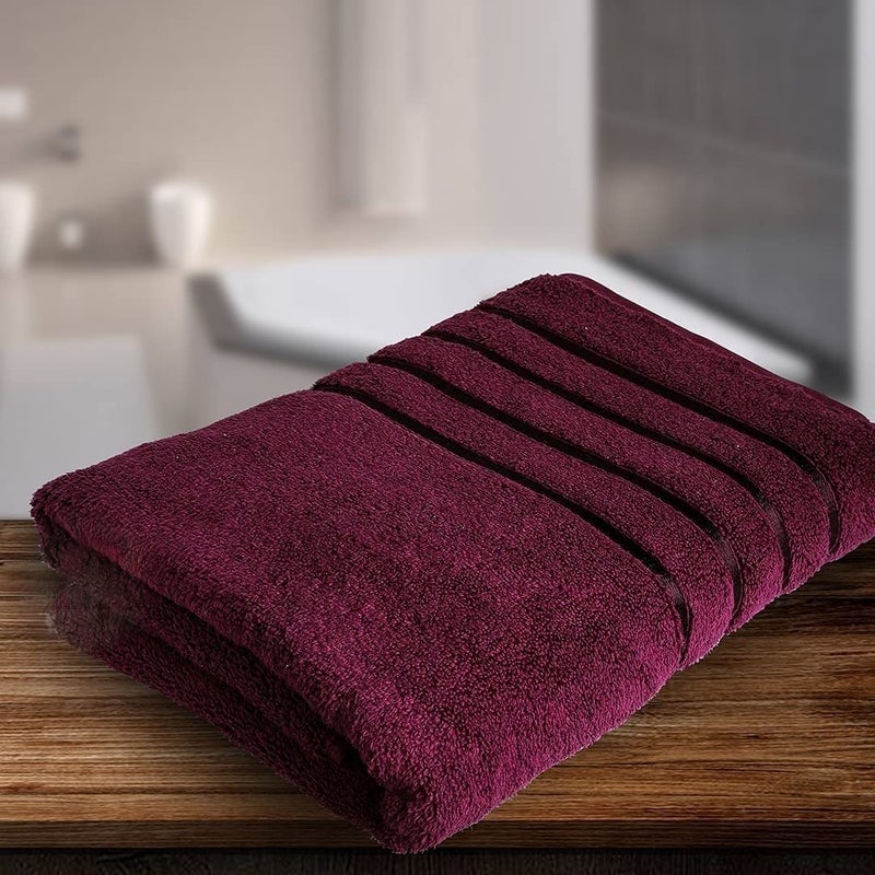 DRYHUG 100 Cotton Bath Towel Soft for 500 GSM Men and Women Kids Bath Towel Full Size 60x30CMMaroon - Image 3