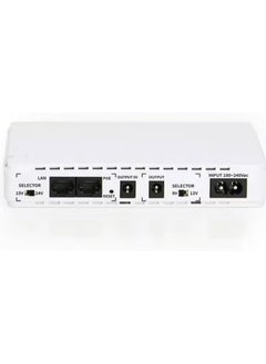REBENUO POE432 Portable power supply Mini DC UPS Single Phase Lithium Battery On-Line Type 8800MAH10000mah Mini UPS for Networking 60Hz Frequency (White)  - Image 3