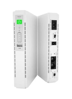 REBENUO POE432 Portable power supply Mini DC UPS Single Phase Lithium Battery On-Line Type 8800MAH10000mah Mini UPS for Networking 60Hz Frequency (White)  - Image 4