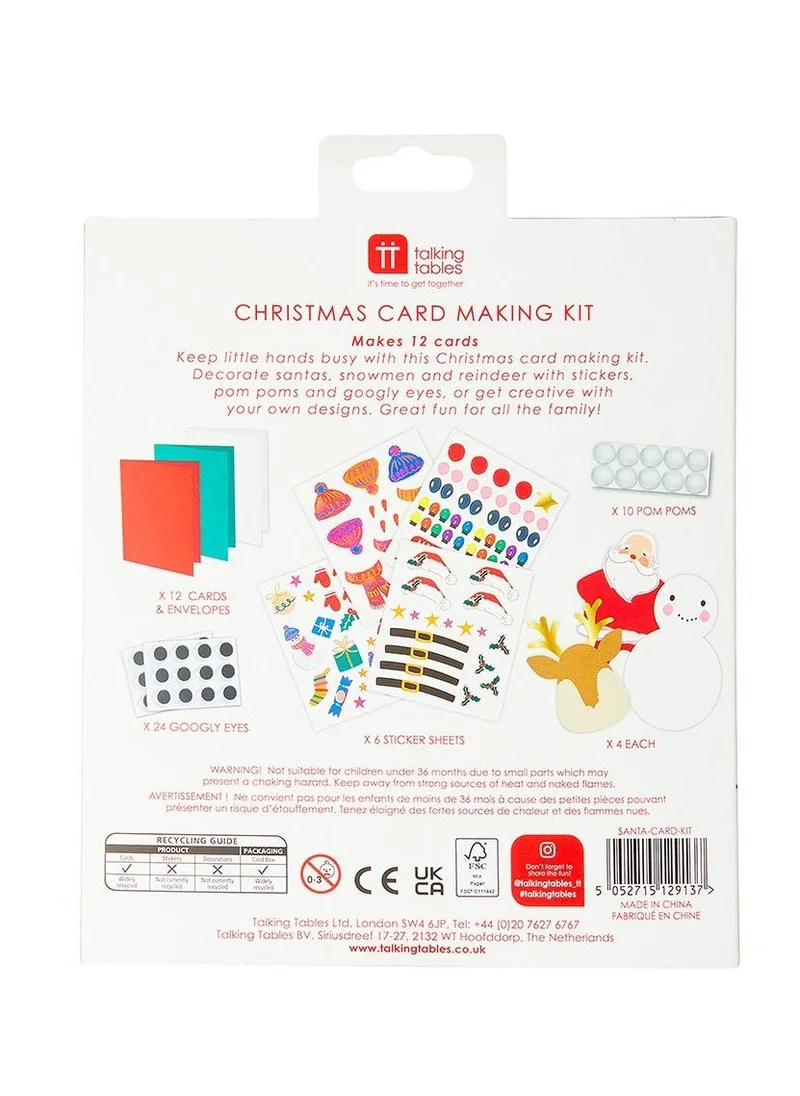 Talking Tables Craft With Santa Card Kit