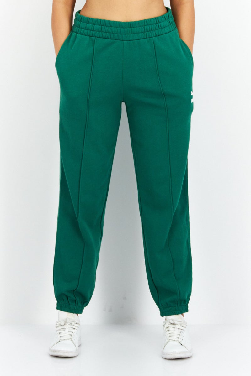 PUMA Women Sportswear Fit Brand Logo Training  Pants, Green - Image 1