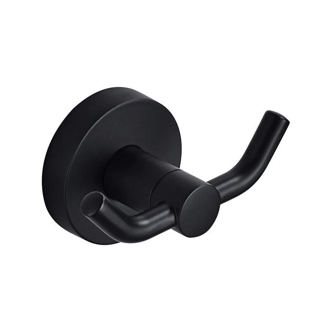BLACK BATHROOM HOOKS FOR TOWELS MODERN BLACK HOOKS DOUBLE ROBE TOWEL HOOKS IDEAL AS BATHROOM TOWEL HOLDER SHOWER WALL KITCHEN HAND TOWEL HOLDER SHOWER HOOK