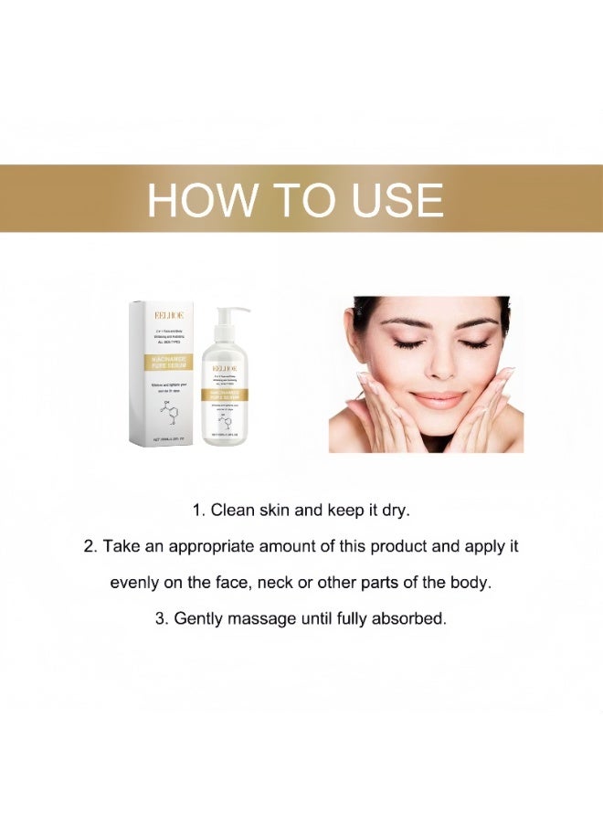 EELHOE Niacinamide Pure Serum| 21-Day Skin Brightening | 2-in-1 Face & Body | Hydrates & Lightens Dullness - Image 5