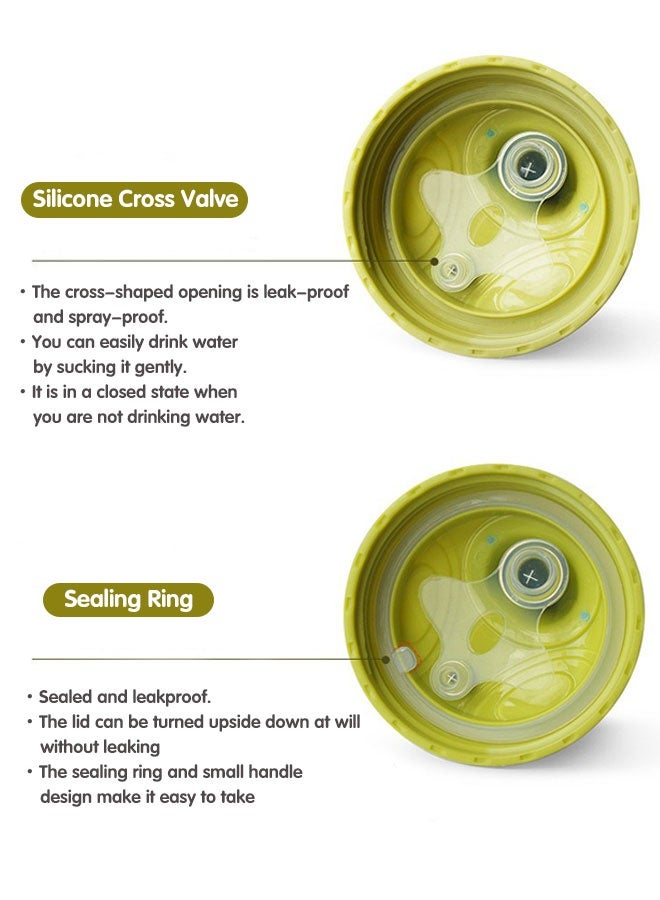 Sharpdo Baby Spout Cup, Toddler Training Cup, Spill Proof Learner Cups for Baby 6+ months, 350ml - Image 2