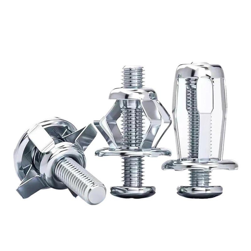 M5 Hollow Door Anchors 100pcs Petal Screw Jack Nuts Expansion Plugs for Wall Board Fasteners - Image 1