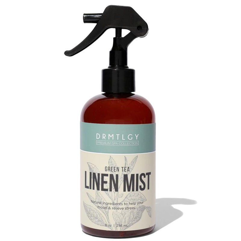 DRMTLGY Natural Green Tea Linen and Room Spray. Pure Essential Oils for a Pillow Spray, Linen Mist, and Fabric Spray. Aromatherapy Spray for Relaxation and Sleep, 8 oz - Image 1