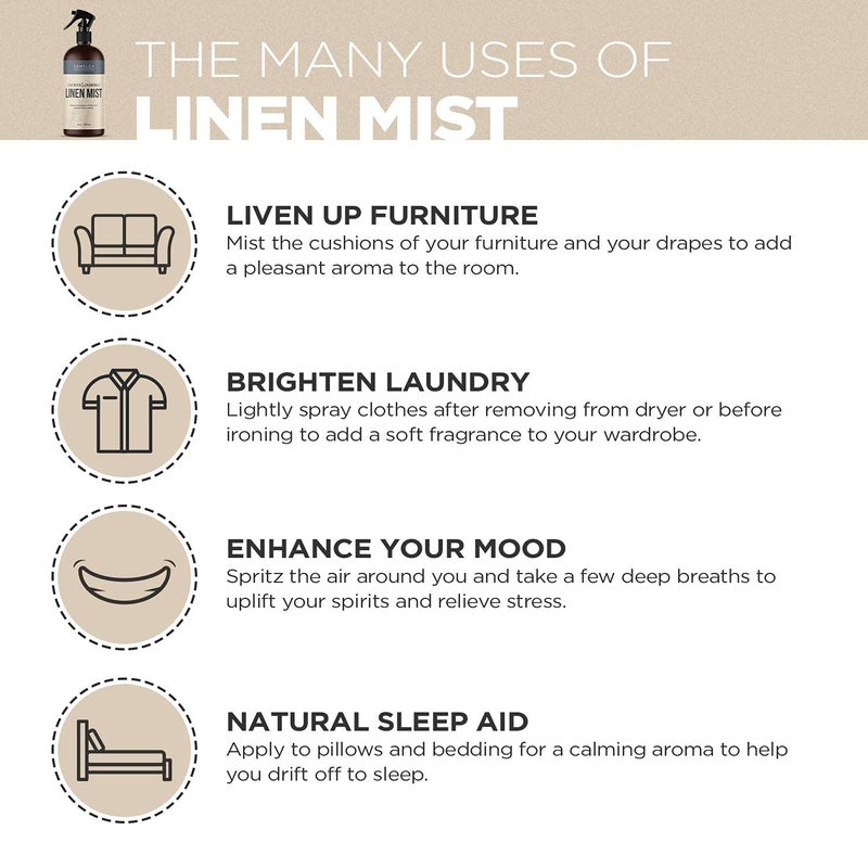 DRMTLGY Natural Green Tea Linen and Room Spray. Pure Essential Oils for a Pillow Spray, Linen Mist, and Fabric Spray. Aromatherapy Spray for Relaxation and Sleep, 8 oz - Image 2
