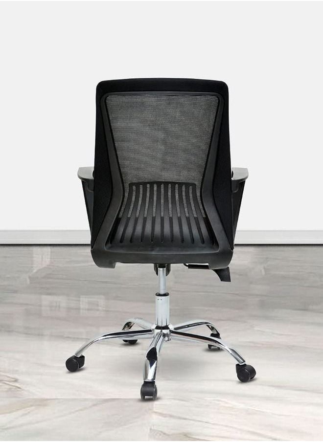 KARNAK Mesh Executive Office Home Chair 360° Swivel Ergonomic Adjustable Height Lumbar Support Back K-9980  - Image 3