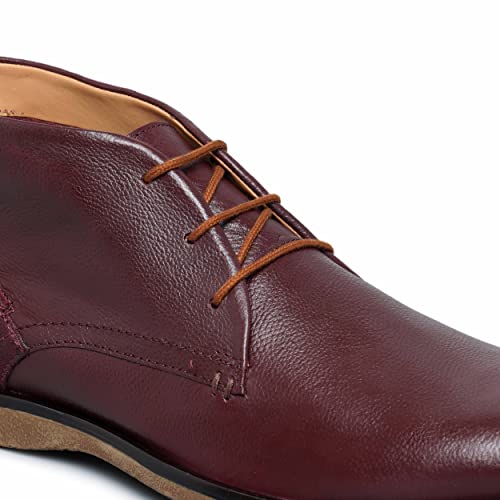 Ruosh The Venice Men Burgundy Ankle Chukka Boot - Image 5