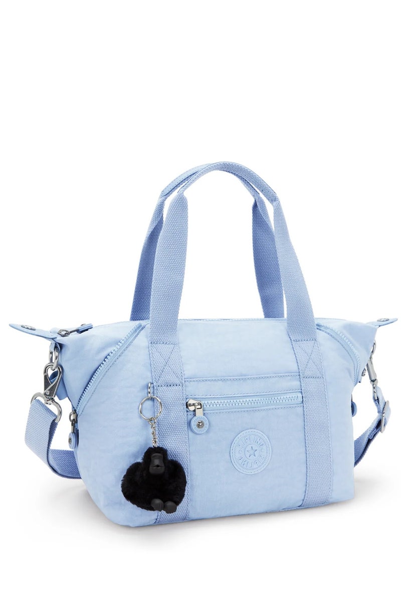 كيبلينغ حقيبة يد نسائية صغيرة بتصميم فني مع حزام كتف قابل للإزالة - أزرق سماوي غائم - Image 3