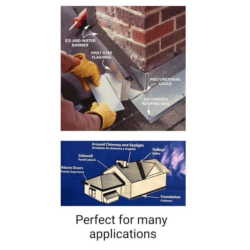 EAGLE 1 : 26 Gauge General Use or Roofing Flashing Rolls - DIY or Contractors (Black, 8 in x 10 FT) - Image 5