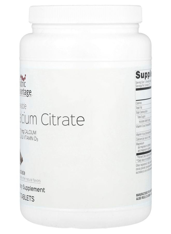 Bariatric Advantage Chewable Calcium Citrate Chocolate 270 Tablets - Image 2